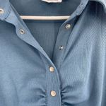 C/MEO COLLECTIVE  First Dance Top Knit Long Sleeve Blue Size Medium NWT Photo 4