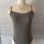 H&M  Grey Green Ribbed Stretchy Bodysuit Photo 3