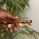 Coach Signature Monogram Sunglasses Morgan S573 Brown Tint Round Oversize Chic Classic Retro Designers Luxe Luxury Photo 2