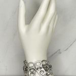 Walleska Soda Pop Tab Crochet Necklace Bracelet Set Statement ✨ Silver Photo 3