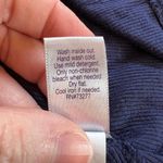 Jennifer Lopez JLo Womens Shirt Blouse Sweater Top Asymmetrical Navy Blue Large Photo 9