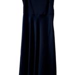 BHLDN  Leti Dress Satin Navy Blue Size 0 C9 Photo 4