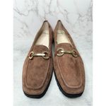 Amalfi Rangoni Loafers Womens Size 12.5 Suede Walk On Air Brown Slip On Shoes Photo 8