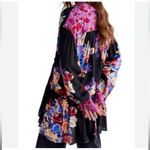 Free People  Button Tunic Dress "Brunch a Bunch" Mixed Media Floral Photo 1