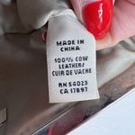 Banana Republic  Bronze Metallic Leather Clutch Small Clasp Handbag Purse Vintage Photo 6