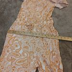 Guess Size Medium M Pomelo Orange Paisley Long Jumpsuit NEW NWT Comfy Photo 14