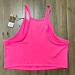 Nobull NWT Women's High Neck Cropped Tank - XL Neon Pink Photo 3