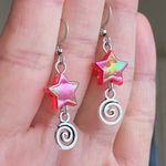 Handmade star & swirl dangle earrings⭐️❤️ Photo 3