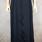 Vince Camuto Black Satin A-Line Midi Dress NWOT 6 Photo 4
