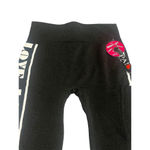 OPPA! Leggings Women's Size S Pocket Black White Love Graphic Ankle Knit NEW Photo 1