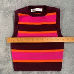 ZARA Vibrant Pink and Orange Knit Top Photo 4