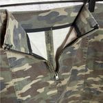 Free People  green Camo Stretch mini Skirt women’s size 12 Photo 3