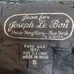 Vintage Jean For Joseph Le Bon 100% Silk Gold Black Sequined Blouse Size S Photo 8