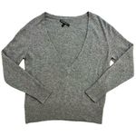 Lafayette 148  Cashmere V-Neck Sweater Size Small Gray Pullover Jumper Photo 0
