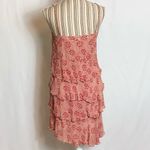 Rachel Mara red floral silk tiered dress size 6 Photo 1