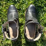 Seychelles Black Cutout Buckle Strap Ankle Boots Photo 6