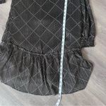 J.Crew Black Polka Dot Long Sleeve Dress with ruffle and metallic accents XXS Photo 8