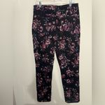 Bandolino 🎄 Black and Pink Floral Pants Photo 4
