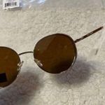 joe's jeans NWT Gold Round Aviator Sunglasses Photo 5