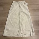 We The Free NWT  People Come As you Are Denim Maxi Skirt Ivory Size 6 Photo 1