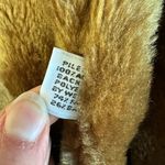 Vintage London Fog Khaki Tan Faux Fur Lined Trench Coat Sz 40 Reg Medium Large Photo 6