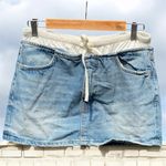 ZARA  Women’s Contrast Denim Mini Skirt Photo 1