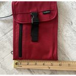 LL Bean Red Secure Travel Crossbody Lightweight Zipper Utility Bag Pouch Photo 5