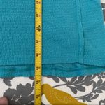 Wildfox  Teal Haley Waffle V Neck Sweatshirt EUC Size M Photo 2