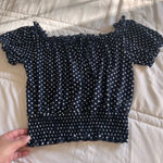 Iris  Polka Dot Crop Top Photo 0