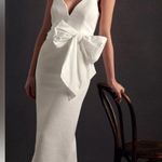 Rebecca Vallance Women’s Monique Genevieve Bow Waist Sleeveless White Midi Dress Size 2 Photo 14