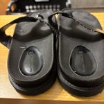 ZARA trafaluc leather thong sandals black 8.5 Photo 3