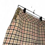 Ann Taylor  size 4 four Burberry style plaid mini skirt with buttons on the side Photo 3