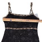 Elliatt Adeline Mini Dress Black Embellished Rhinestone Cocktail Party XL FLAWED Photo 8