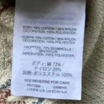 Madewell Geometric Embroidered Pattern Cotton Blend Cozy Cream Sweater Womens XS Photo 4