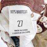 Urban Outfitters BDG '90s Mid-Rise Bootcut Jean Strawberry Print Brown Sz 27 Photo 5