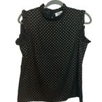Shannon Ford New York Gold Polka Dot Ruffle Sleeve Top Black Size undefined Photo 0