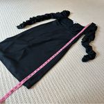 Topshop  Black Ribbed Long Sleeve Midi Dress Photo 6