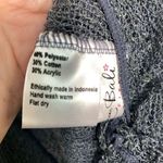 Women's Lettuce Trim Long Sleeve Tie Front Sheer Swimsuit Cover Up Gray OSFM Size undefined Photo 6