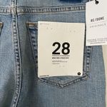 RE/DONE NWOT Comfort Stretch High Rise Stove Pipe Denim in Cloudy Blue Sz 28 Photo 3