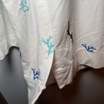 Nic+Zoe coral reef embroidered white beachy tunic top size 1X Photo 6