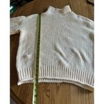 Oversized Chunky Knit Turtleneck Sweater Light Peach Cozy Comfy Warm M Size M Photo 6