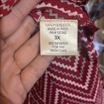 Live 4 Truth  Red and White Chevron Blouse Photo 1