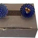 Vtg Avon Earrings Molded Plastic Cluster Summer Berries Blueberry Stud Pierced Photo 5