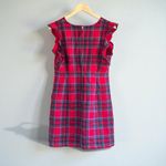 Vineyard Vines Nantucket Tartan Plaid Red Velvet Shift Dress Photo 11