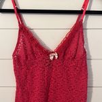 Victoria's Secret  Red Lace Camisole Sz Lg Bin 🔵 Photo 2