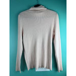 Lauren Ralph Lauren Mock Neck Ribbed Knit Top XL Pink Long Sleeve Stretch Photo 6