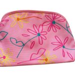 Clinique New  X Drawbeetson Makeup Cosmetic Bag Only Pink Floral 2025 Photo 1