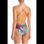 Vince Camuto floral plunge swimsuit. NWT Photo 3