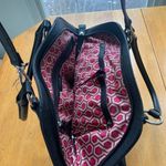 Nine West Nine West Satchel Black Leather Purse Bag Pockets Lined Zip Handbag, Medium Photo 7