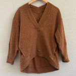 Lululemon  Rippled V-neck Pullover‎ in Copper Brown Size 4 Photo 0